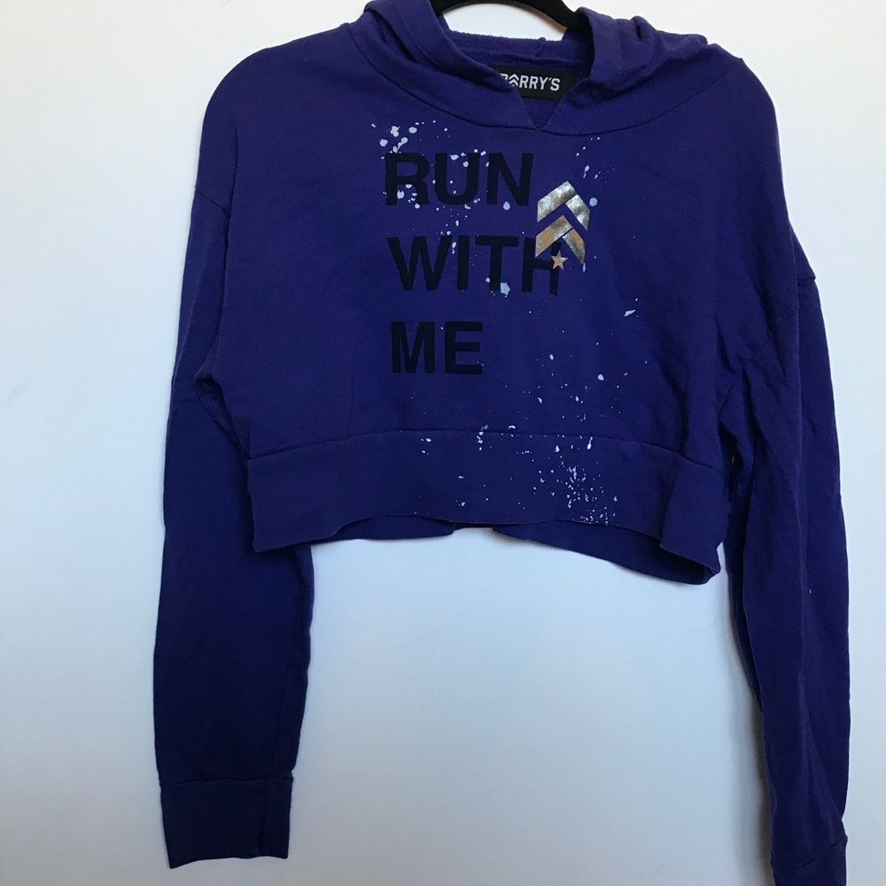 Barry’s Bootcamp cropped hoodie